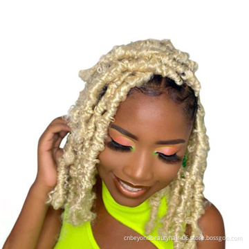 Wholesale Private Label Black 613  Butterfly Faux Locs Crotchet Hair Spring Twisted Pre Loop  Goddess Locs